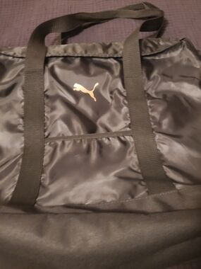 Puma Black Tote with Gold Logo
